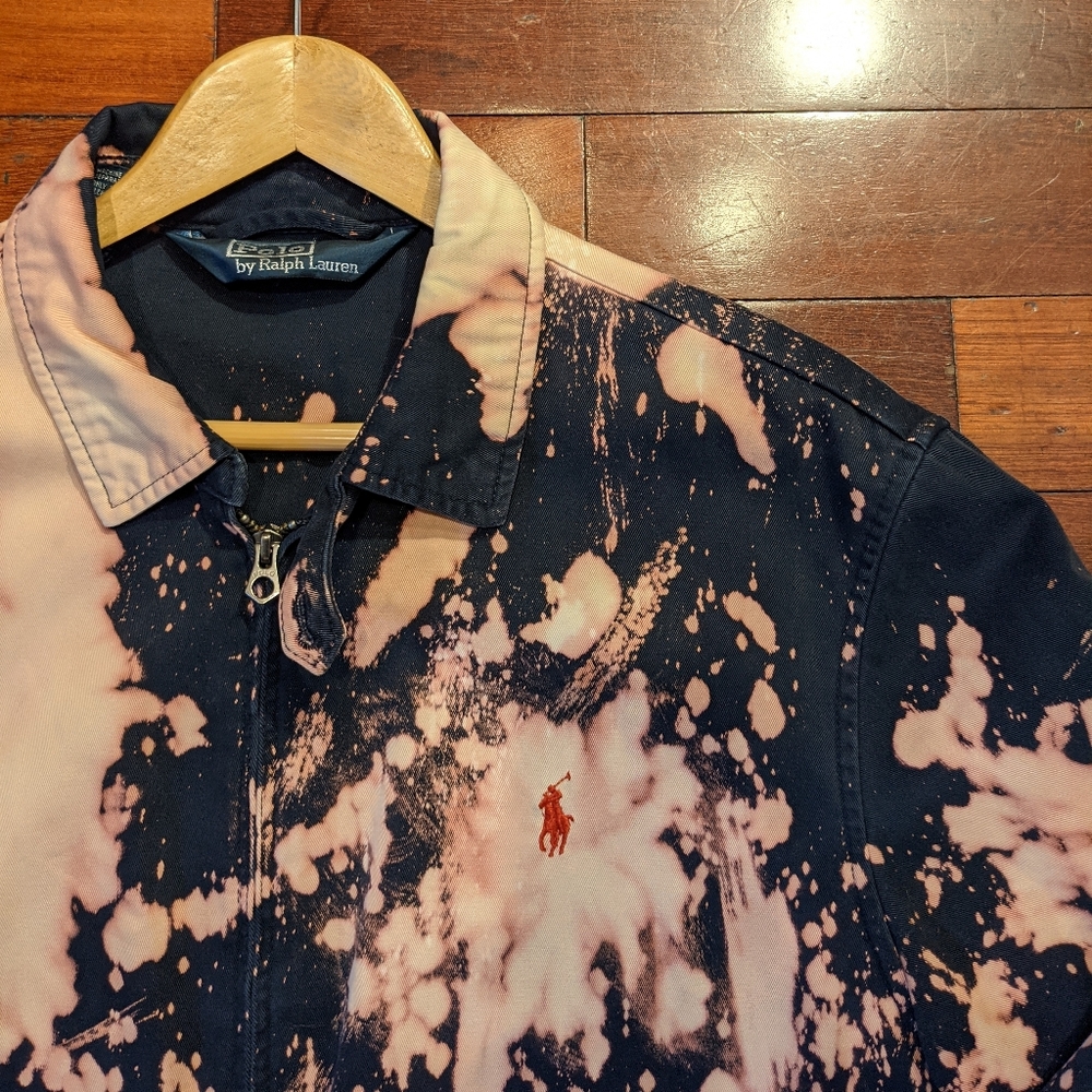 Vintage Bleach Dyed Polo Jacket
